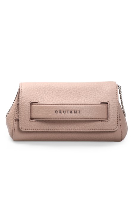 Shop ORCIANI  Bag: Orciani "Gossip" bag in hammered leather.
Removable chain shoulder strap.
Internal card holder.
Dimensions: Width 19 cm, Height 10 cm, Depth 6 cm.
Composition: 100% calf leather.
Made in Italy.. B02169 SOF -CMO